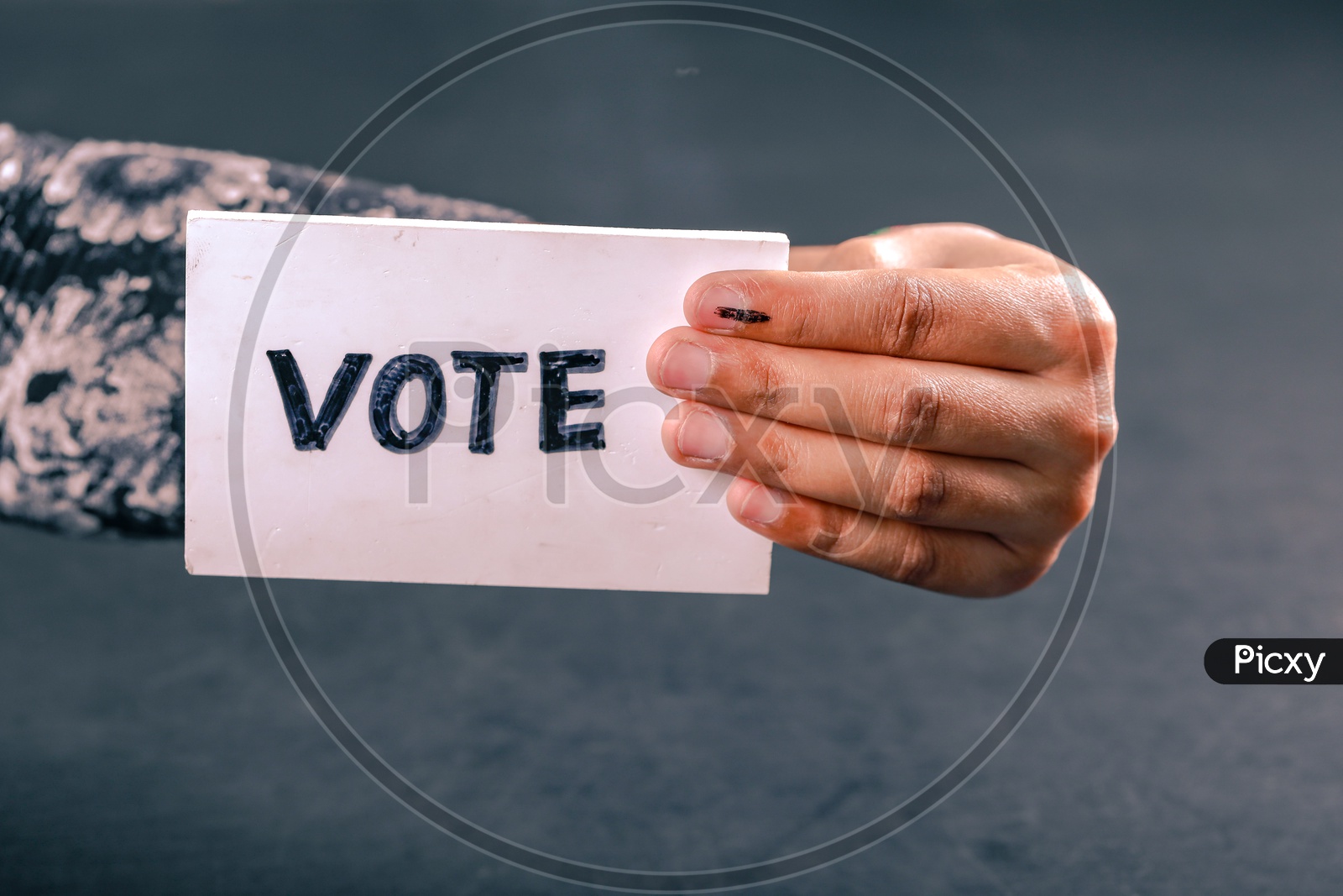 Indian Voter Hands With Vote Sign in Elections Closeup    Voting to Vote Campaign  Concept  Vote in Elections Campaign Concept