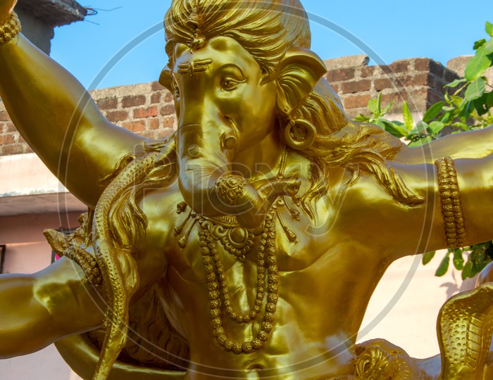Ganesh idols Or Statues  At Workshops  For Ganesh Chathurdhi Or Vinayaka Chavithi  Festival