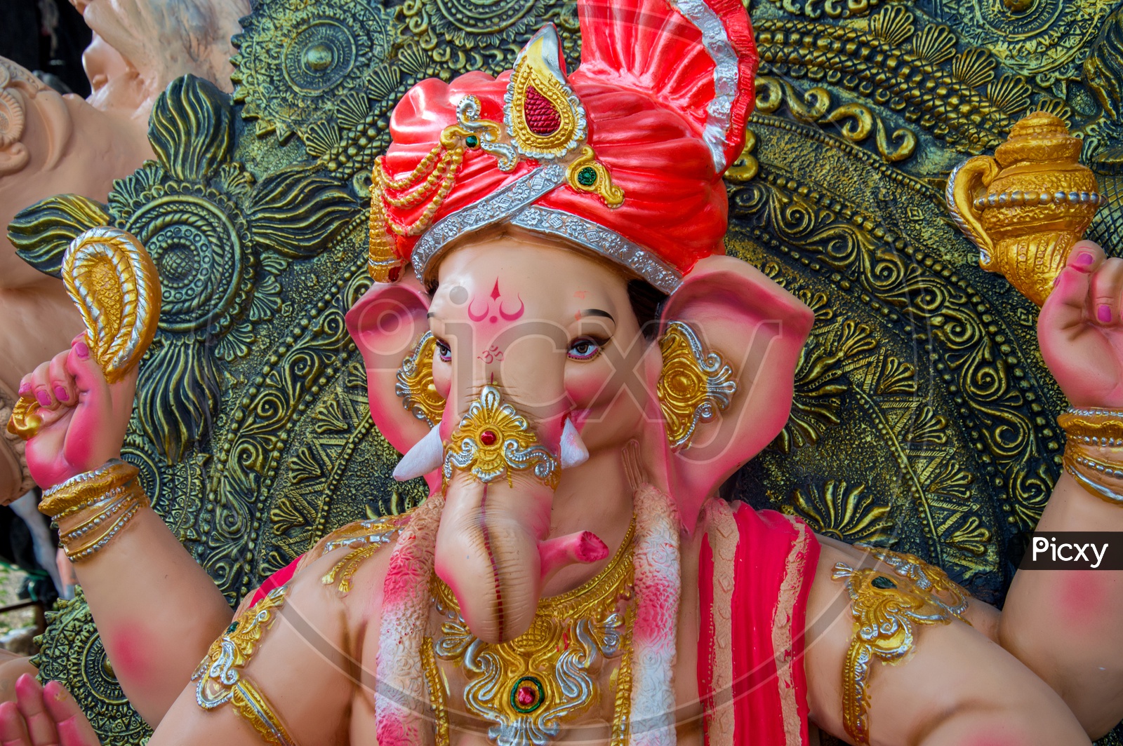 Ganesh idols Or Statues  At Workshops  For Ganesh Chathurdhi Or Vinayaka Chavithi  Festival