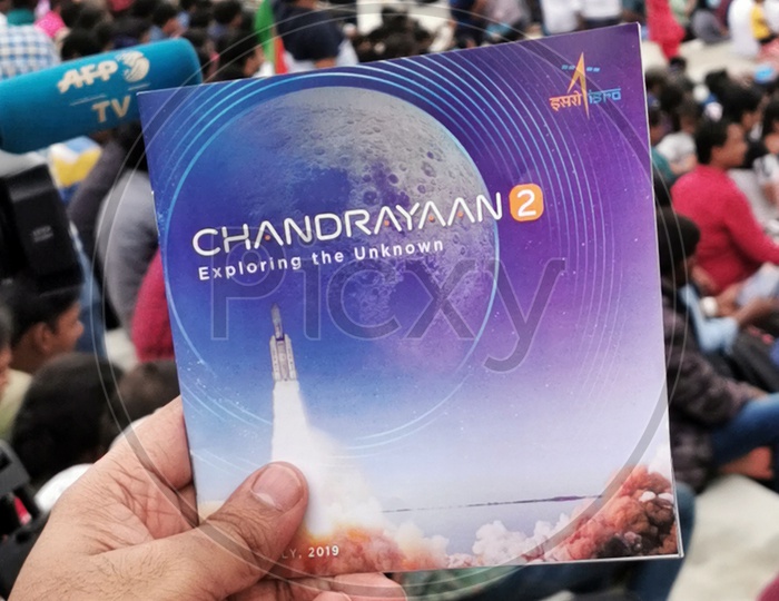 Chandrayaan 2 Information Brochure distributed to visitors who visited Sriharikota for Chandrayaan 2 Launch at SDSC SHAR by ISRO