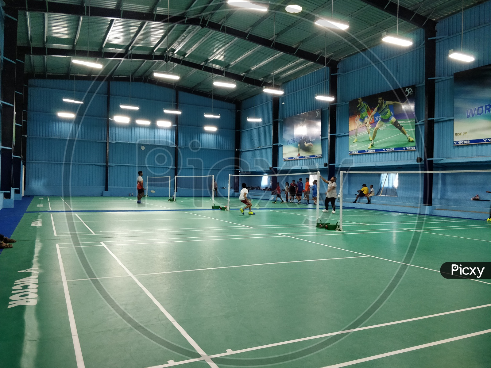 prasanth extension outdoor badminton court
