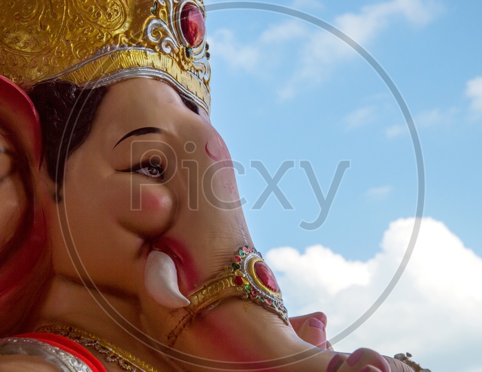 Ganesh idols Or Statues  At Workshops  For Ganesh Chathurdhi Or Vinayaka Chavithi  Festival