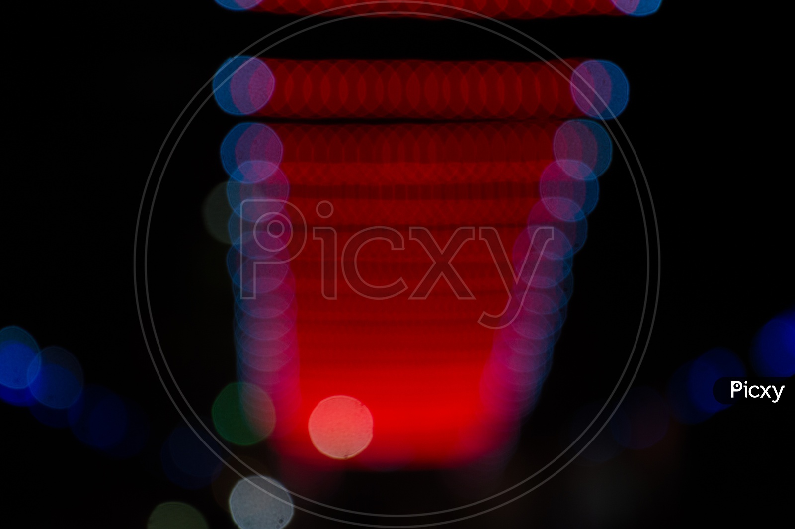 Abstract Led Light Bokeh  Patterns Background