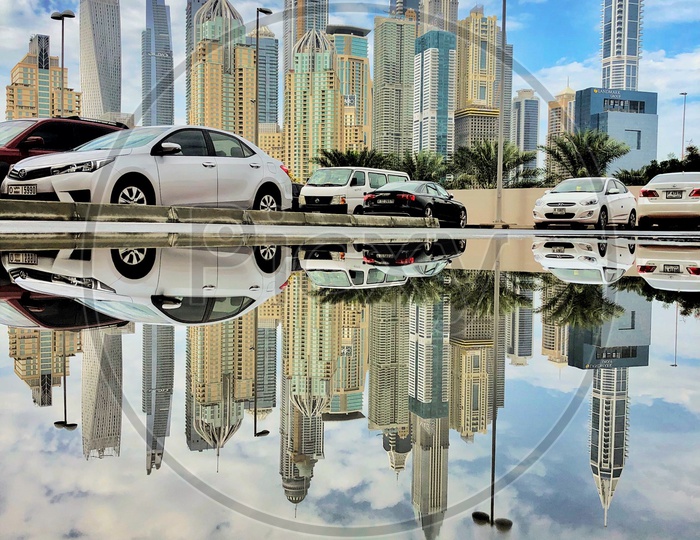 Reflection Of High Rise Buildings