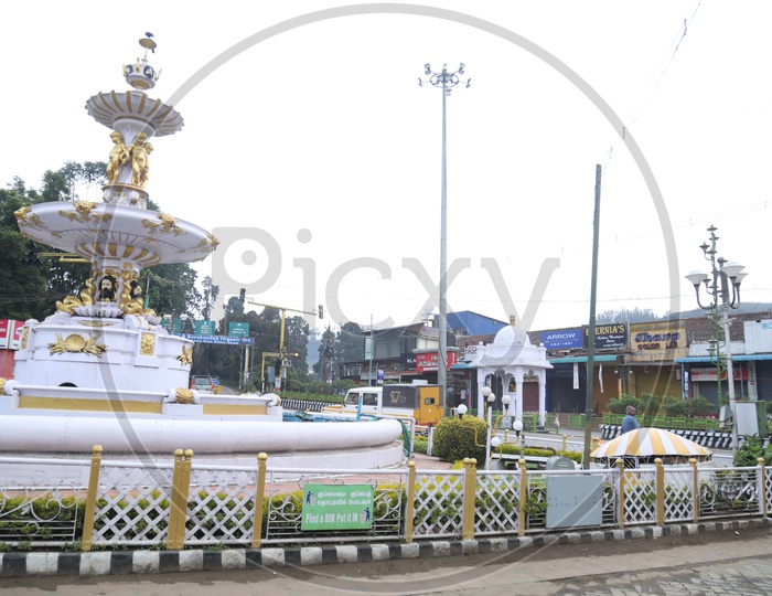 Statues Or  Stupas in Ooty Road Junctions
