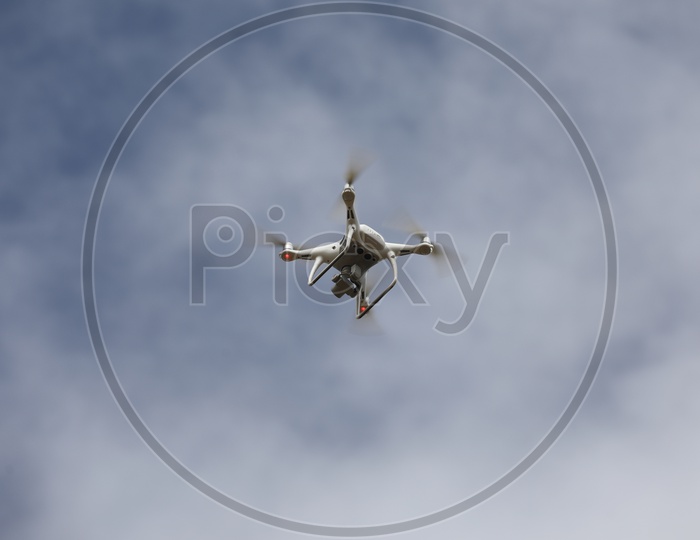 Drone Flying In Sky