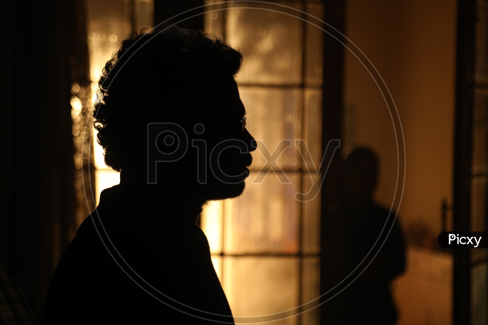Silhouette Of an Indian Man In Indoor