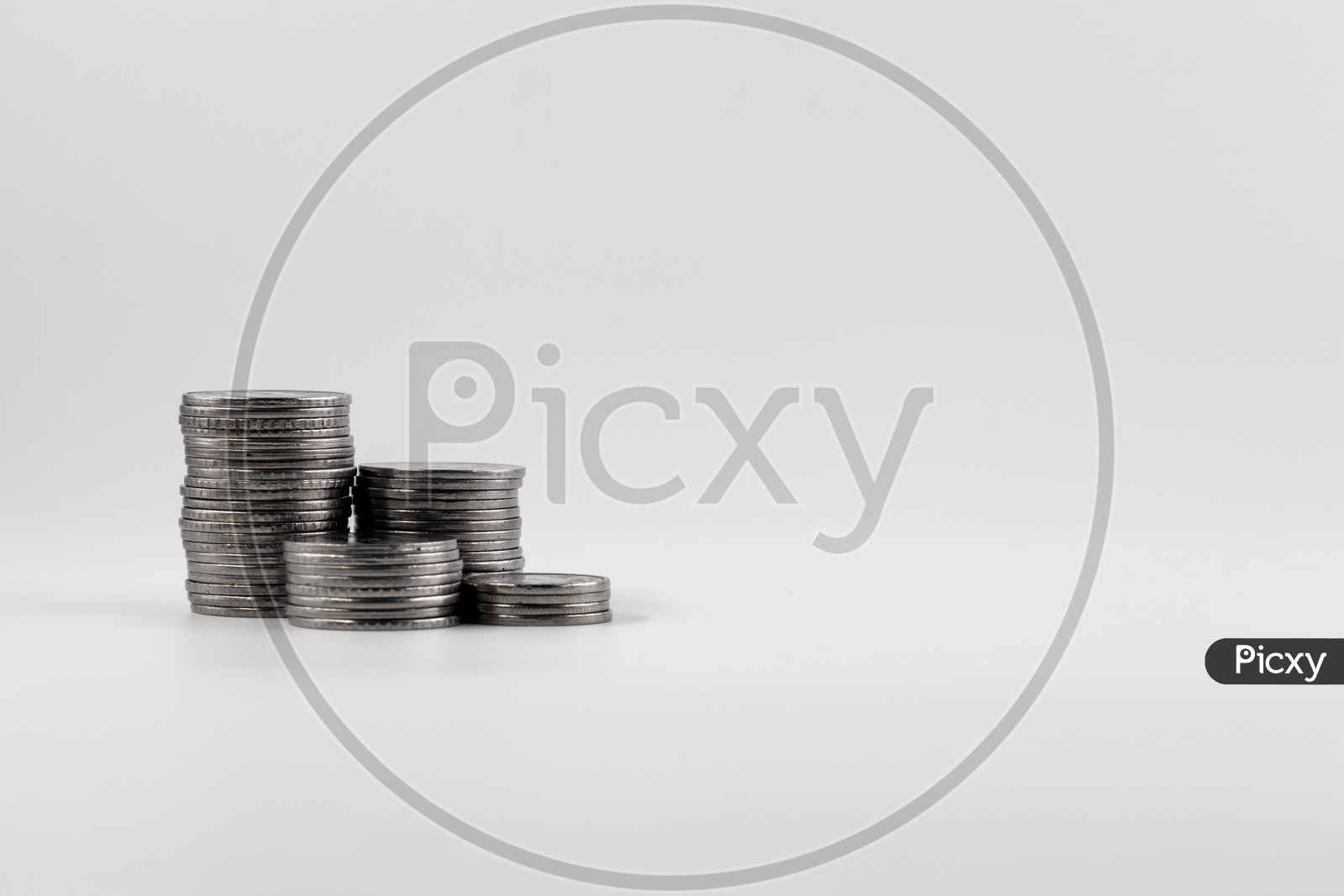 Stack Of Currency Coins Growing  Financial growth Business Growth Concept