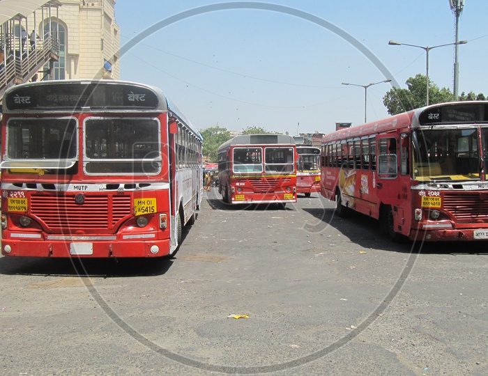 Buses at Bandra Railway Station