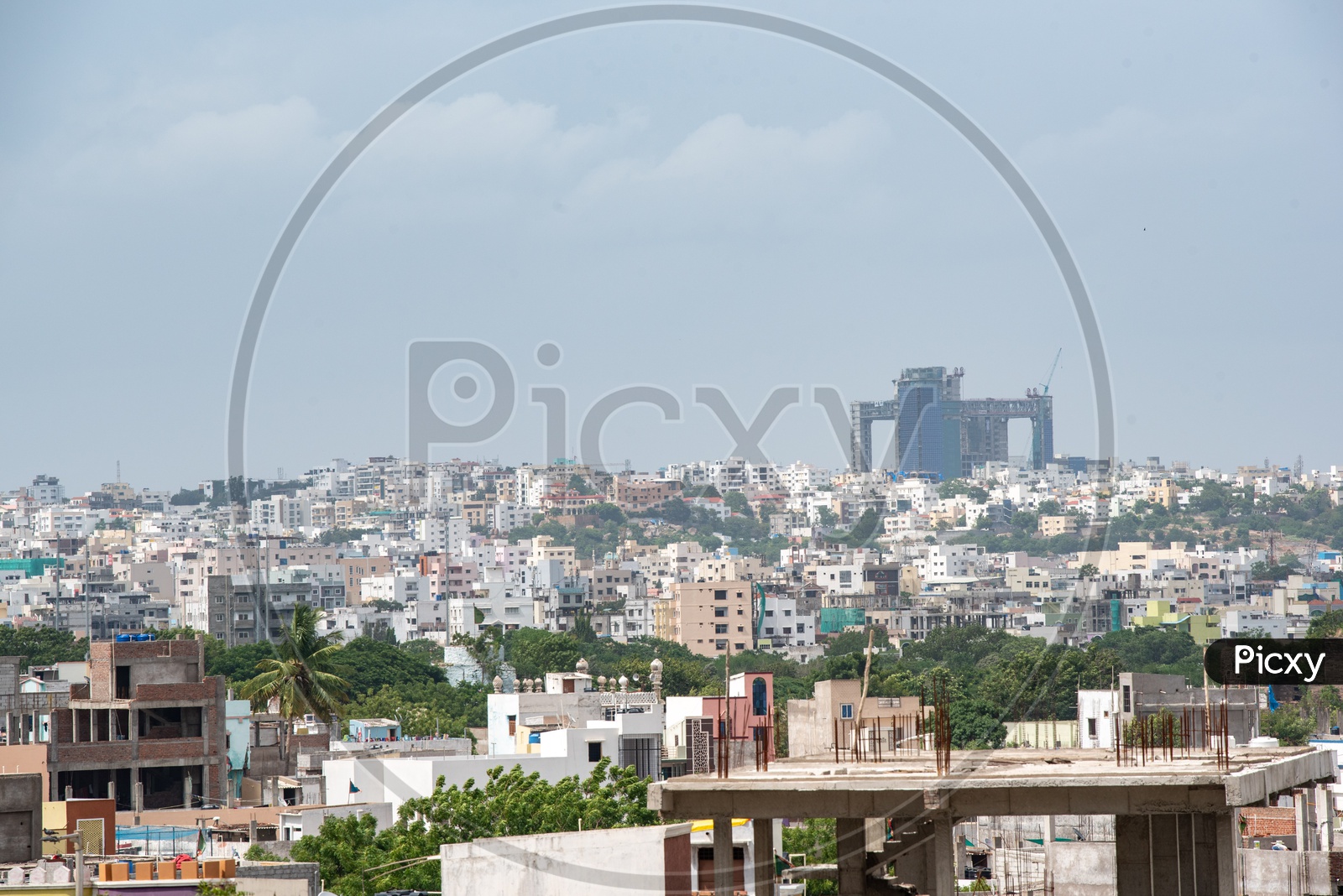 City Scape Of Hyderabad  From Golconda Fort