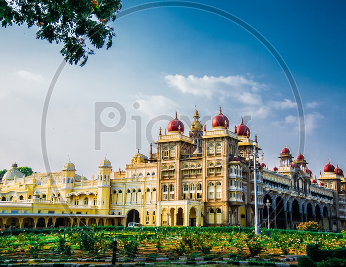 Beautiful View of Mysore Maharajah Palace