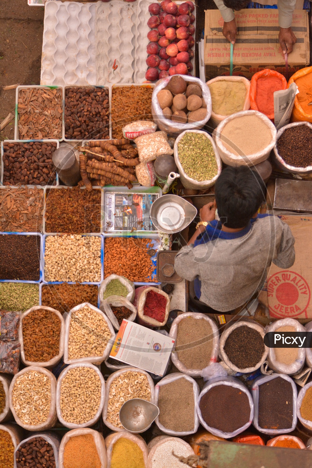 Man selling dry fruits