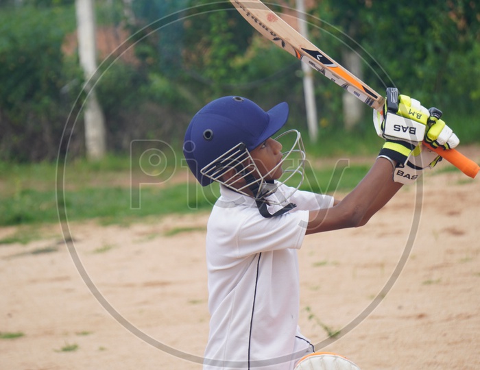 Young Indian Boys In Cricket Coaching  Cricket Practice Sessions