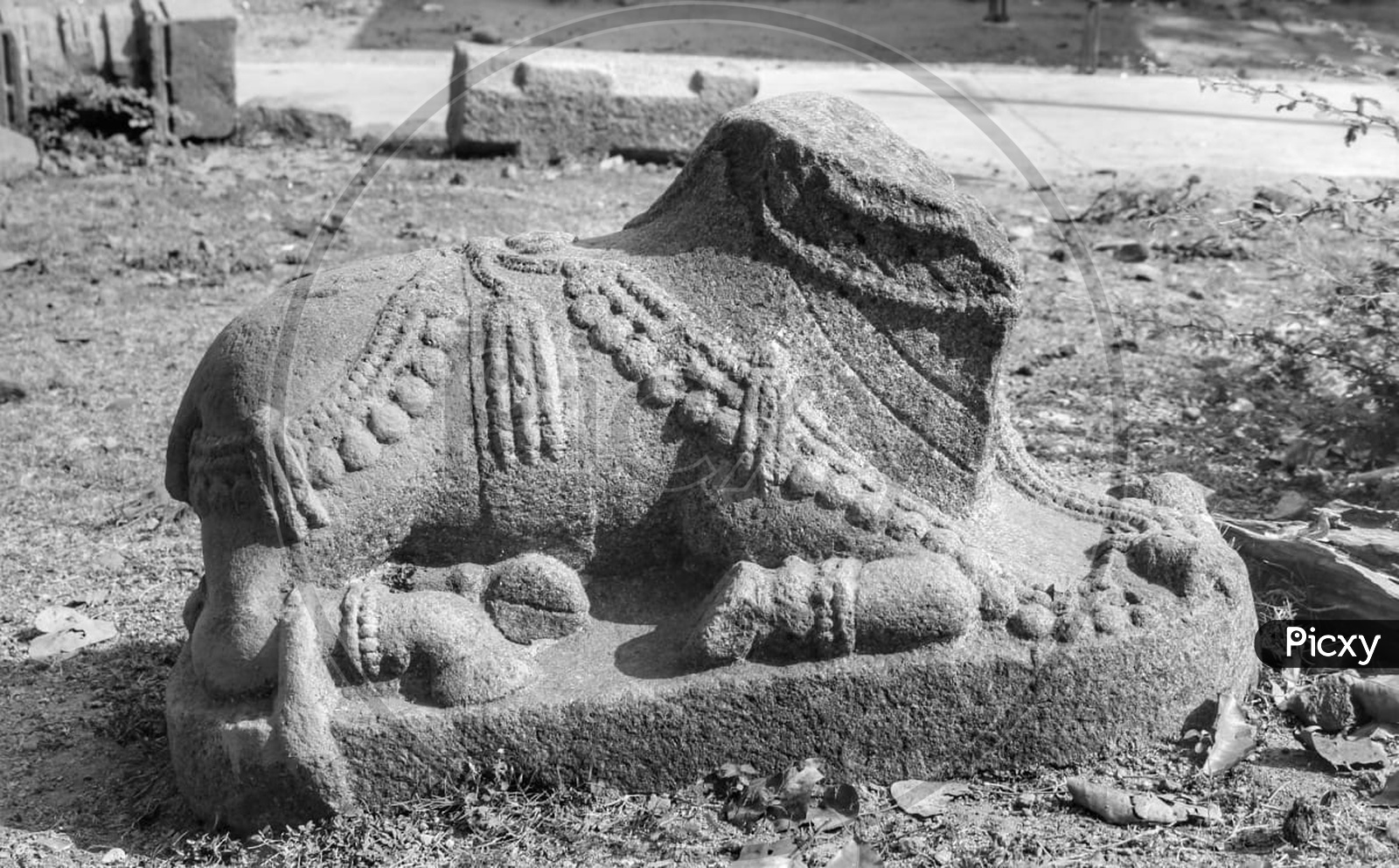 Old  Ruins  Of Ancient Hindu Temples With Stone Crafted Statues  Built During Kakathiya Dynasty In Warangal