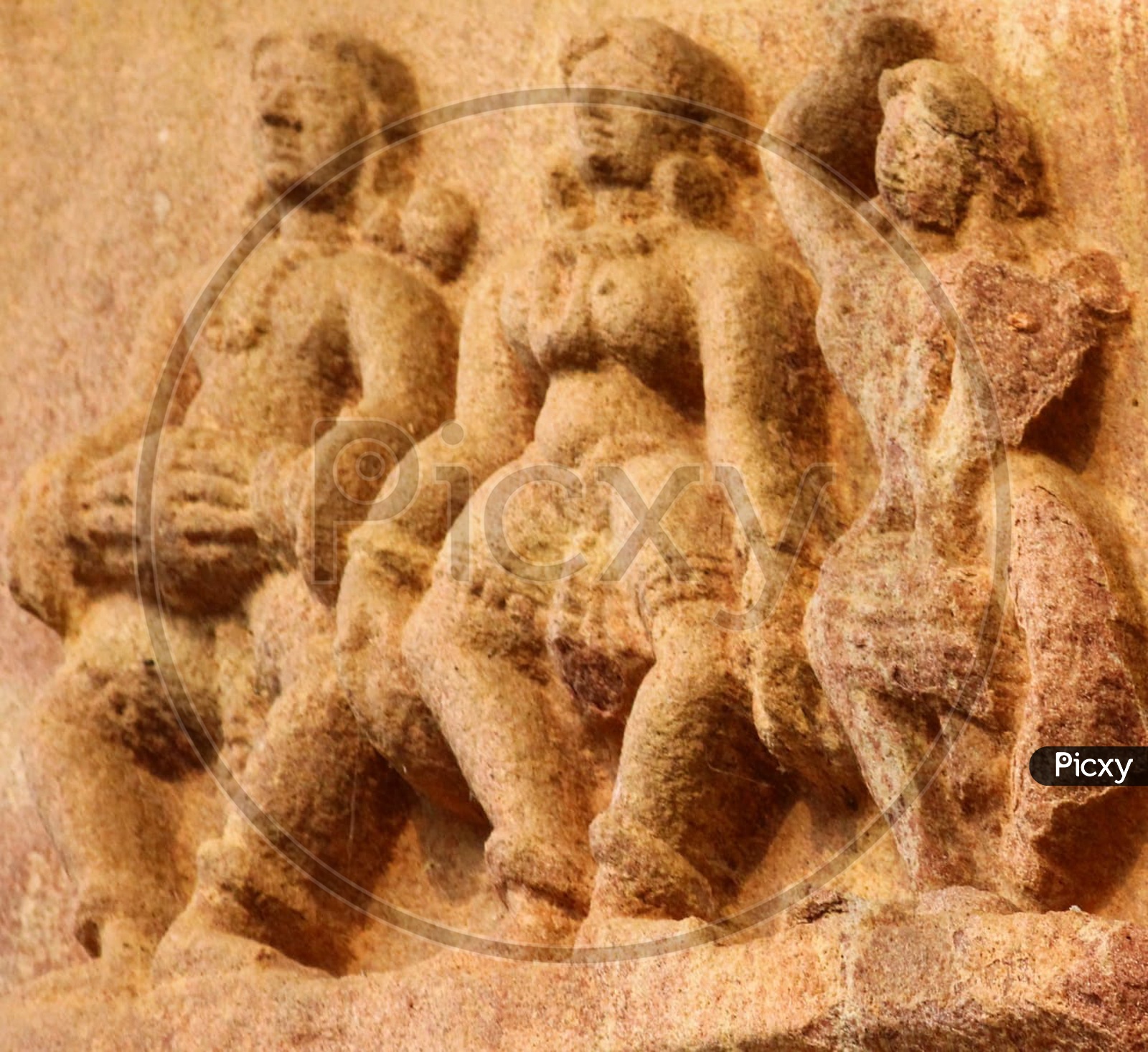 Stone Sculptures On Walls Of Ancient  Hindu Temple  Built During  Kakathiya Dynasty In  Warangal