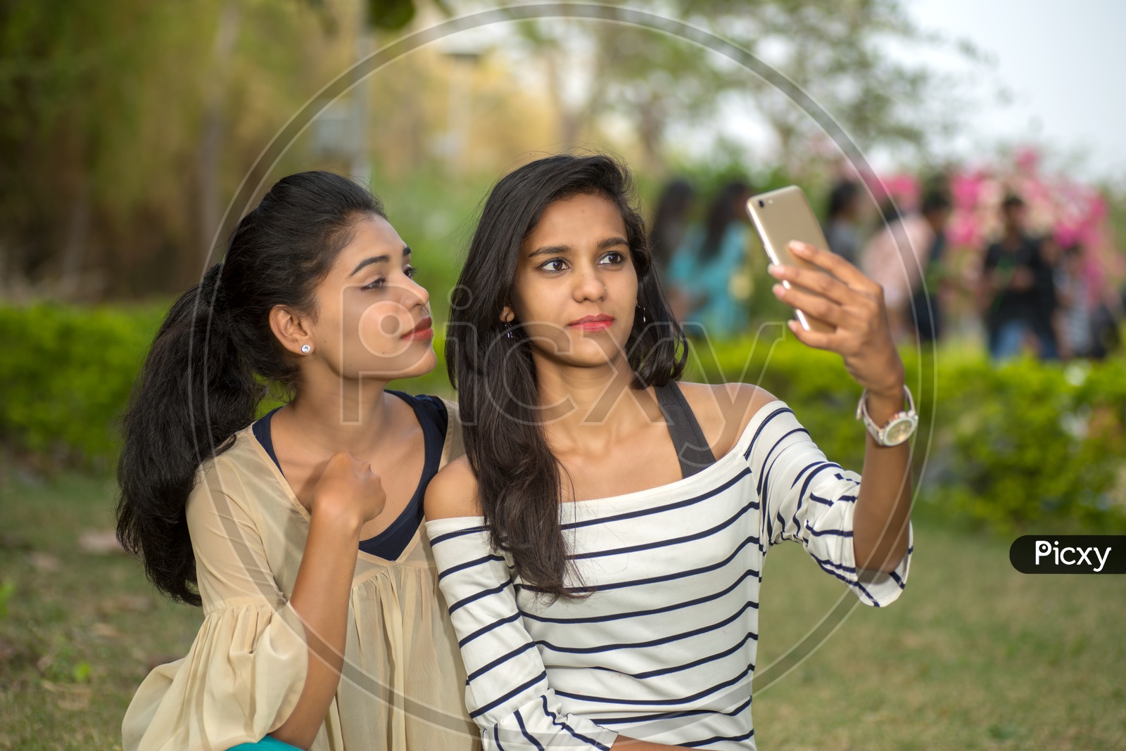 young indian girl selfie