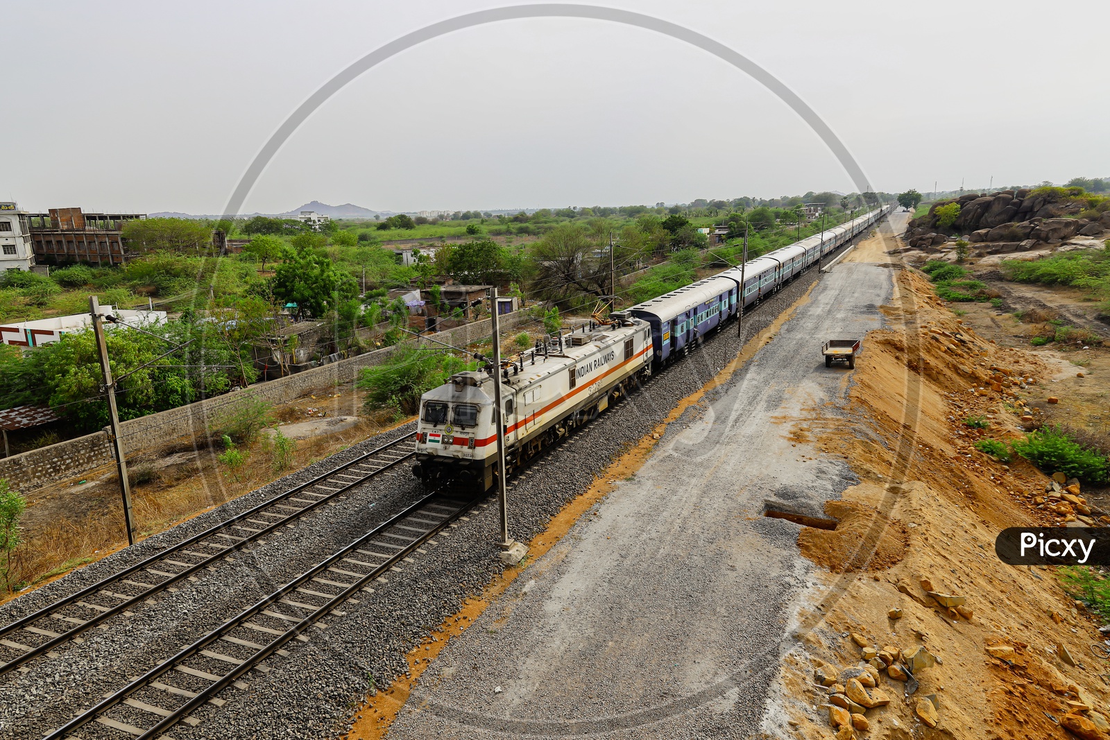 Indian Railways !! Laying new tracks.