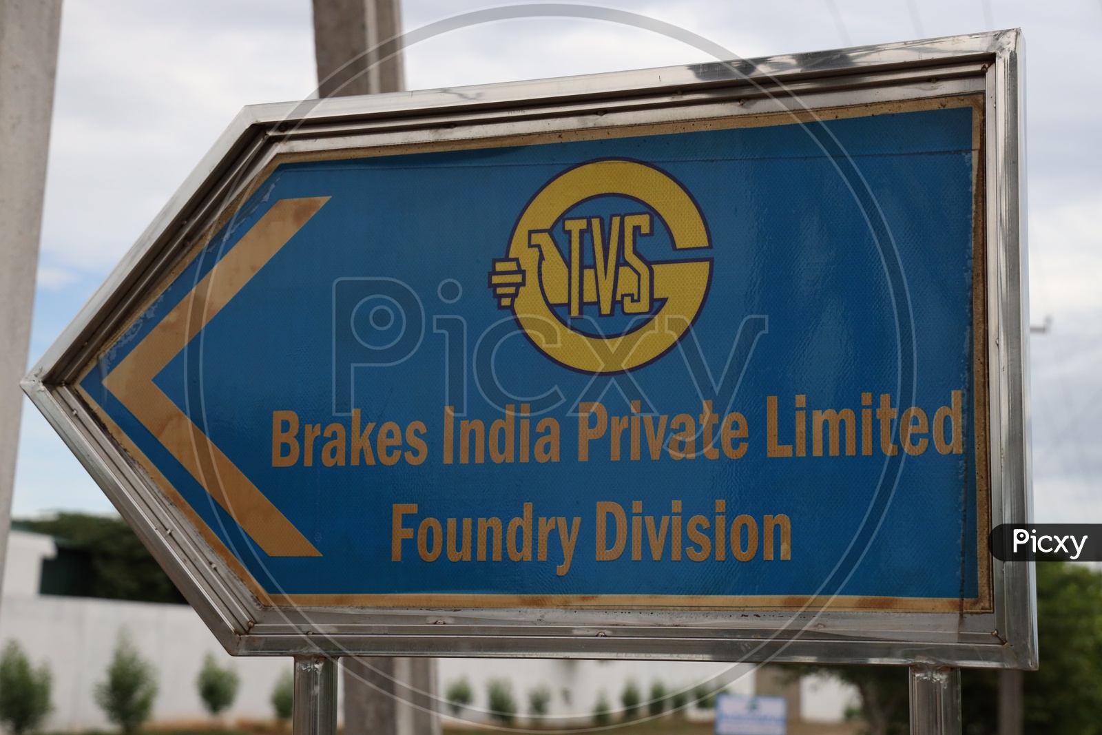TVS  Brakes India Private Limited  Foundry Division  Name Board