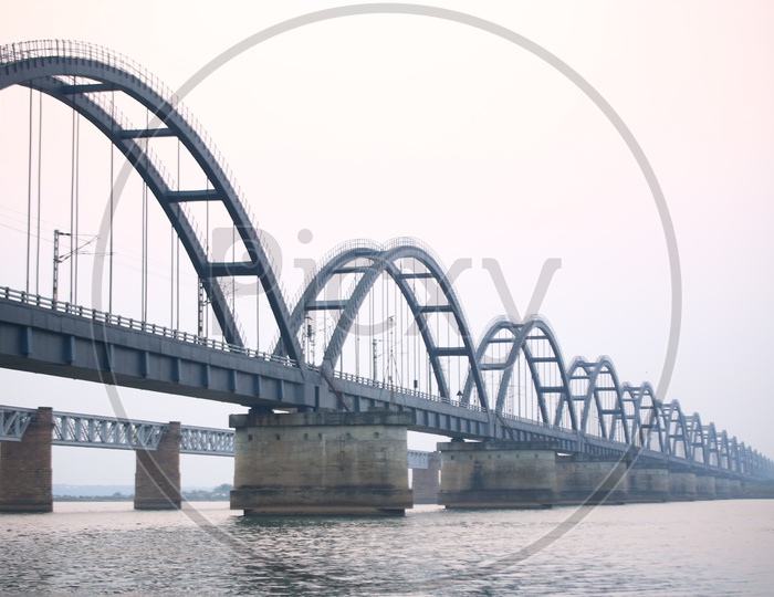 Rajahmundry Arch Bridge  over River Godavari