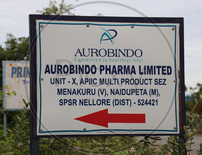Aurobindo Pharma Limited  Name Board