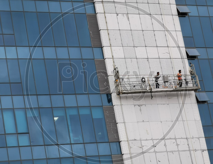 Workers  At Corporate Companies Facade