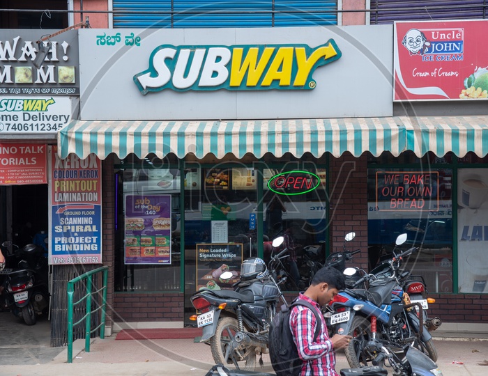 Subway food chain of  restaurants  outlet