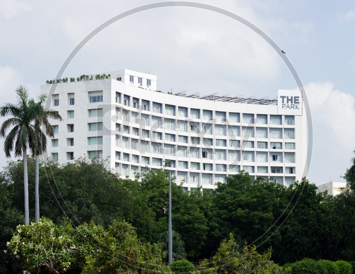 The Park hotel in New Delhi as seen from Jantar Mantar