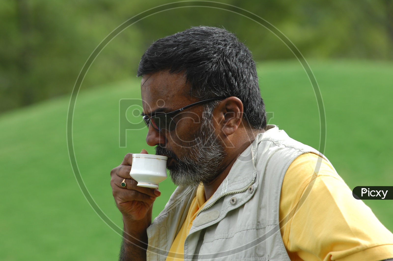 Man drinking Tea