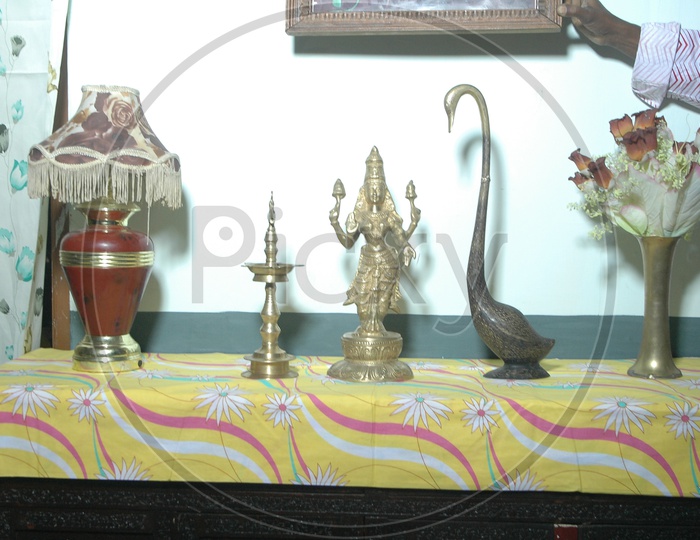 Brass Idols Of Indian Hindu Gods