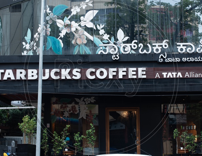Starbucks Coffee Cafe, an American Coffee house Chain and Coffee Company