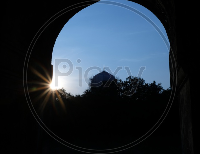 Sunset Over a  Qutub Shahi Tombs