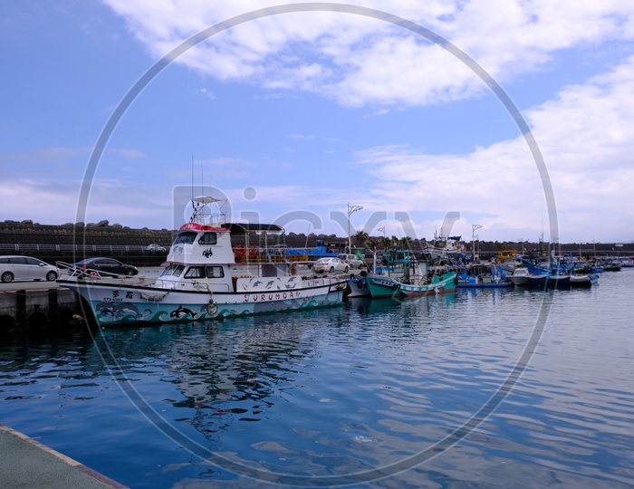 Tourist Boats in Hualien Port