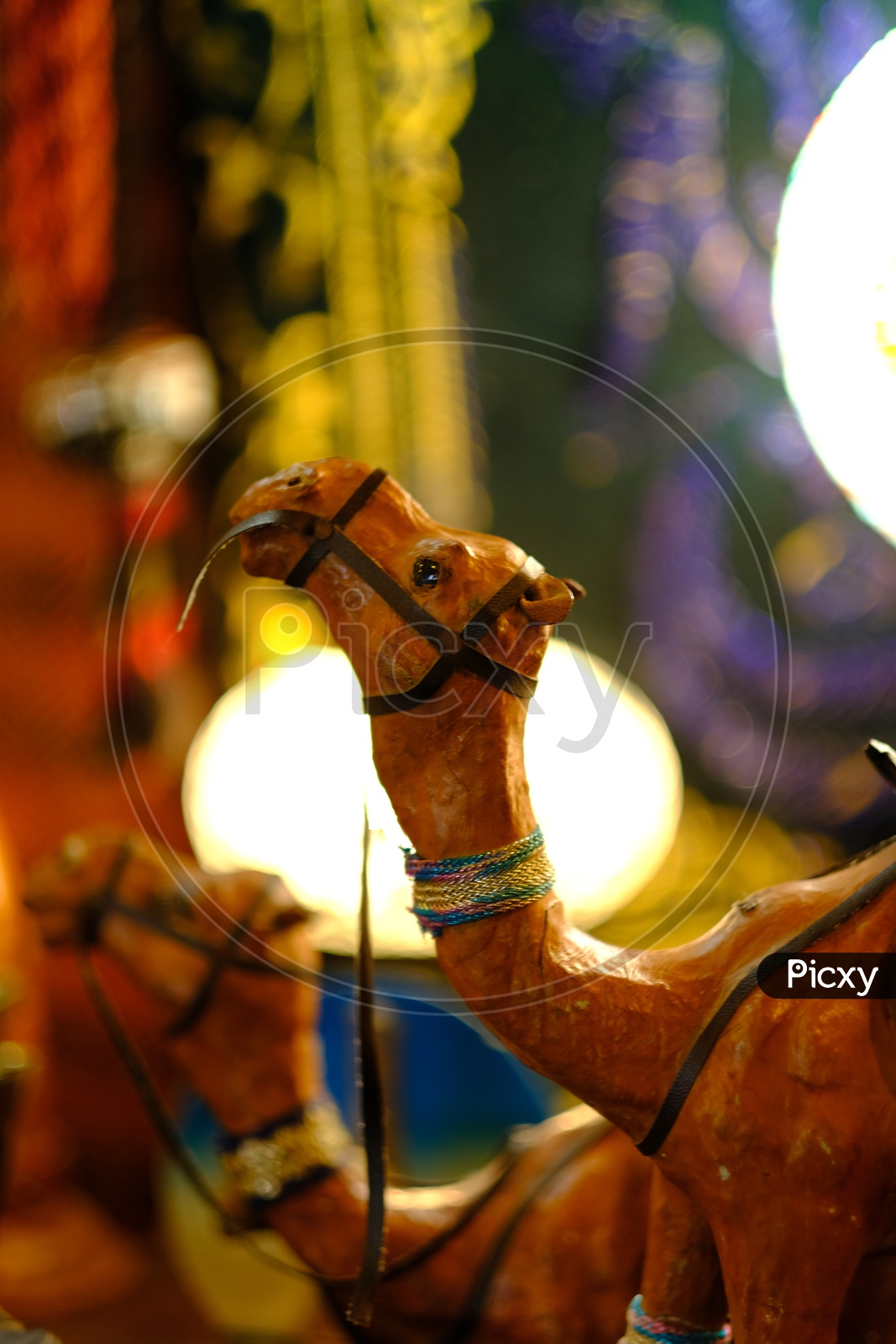 Wooden Sculpture of Camel in Qatar
