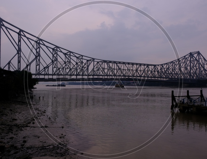 Dark Clouds over Howrah Bridge, Kolkata