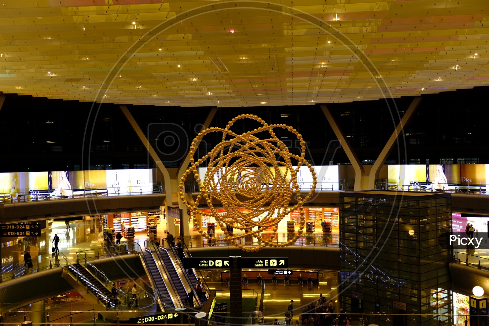 Interior of Doha International Airport