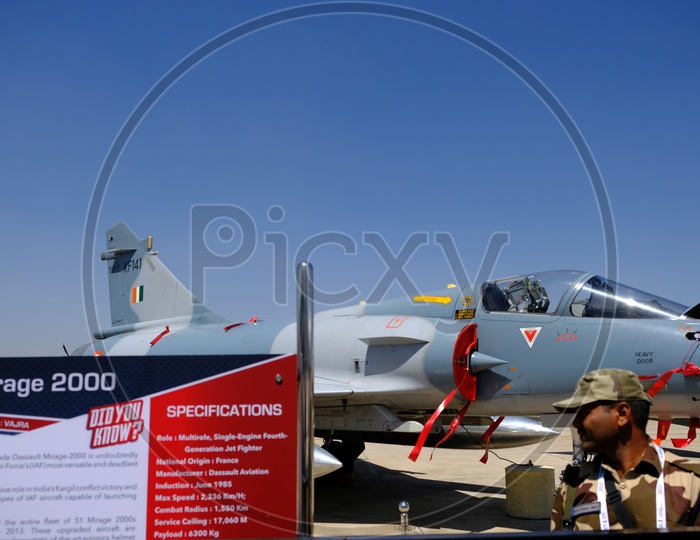 Indian Air Force Mirage-2000 at Bangalore Aero India Show 2019