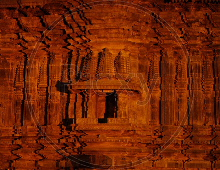 Architecture Of Ancient Hindu Temples With Carvings On temple Walls