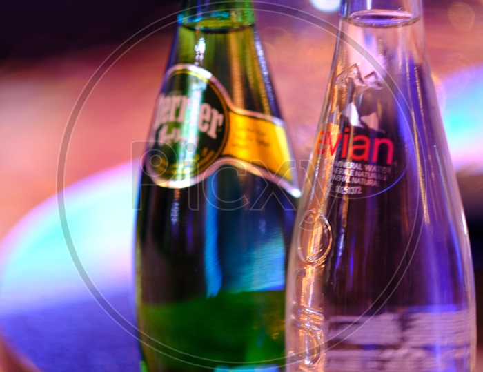 Perrier and Evian , French water