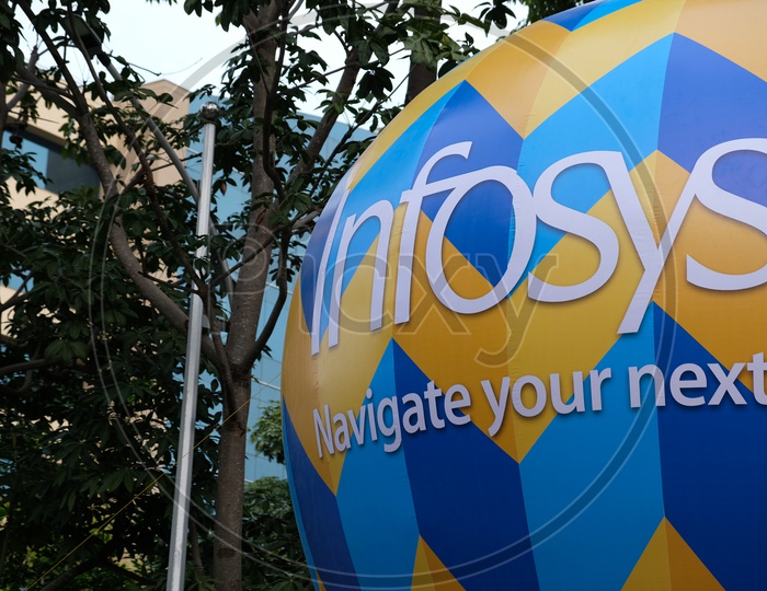 Infosys Logo on a Hot Air Balloon