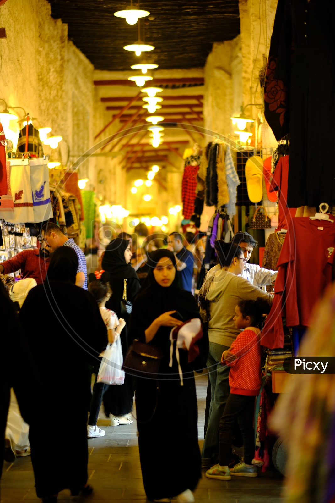 Islamic Women shopping in the streets