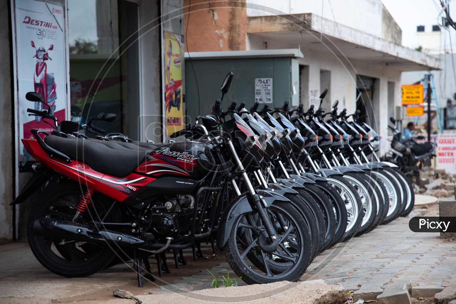 Hero Passion Pro Bikes for sale at a Two Wheeler SHowroom
