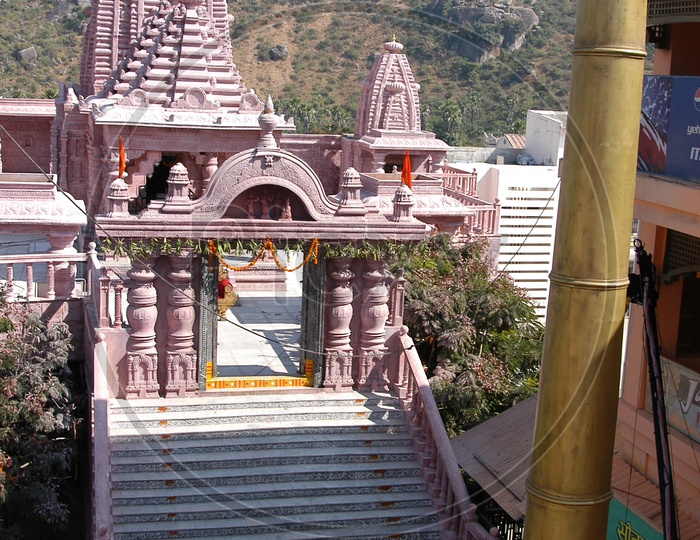 Stair Case Of Jain Temple With Entrance Arch