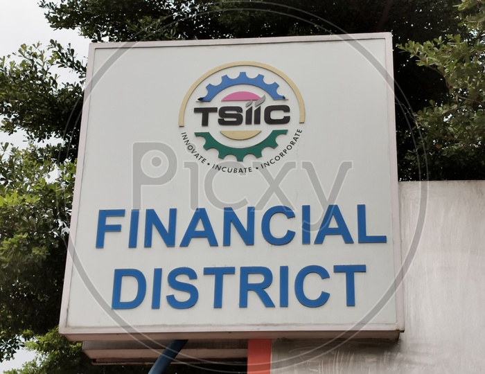 TSIIC Financial District Name Board