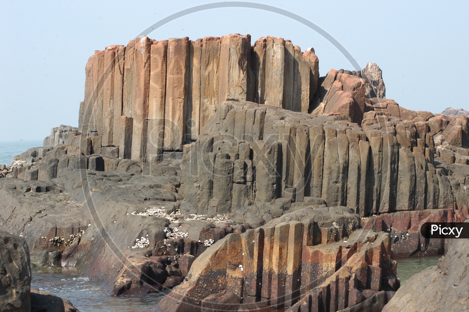 Rock Formations in Beach