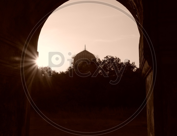 Sunset Over a  Qutub Shahi Tombs