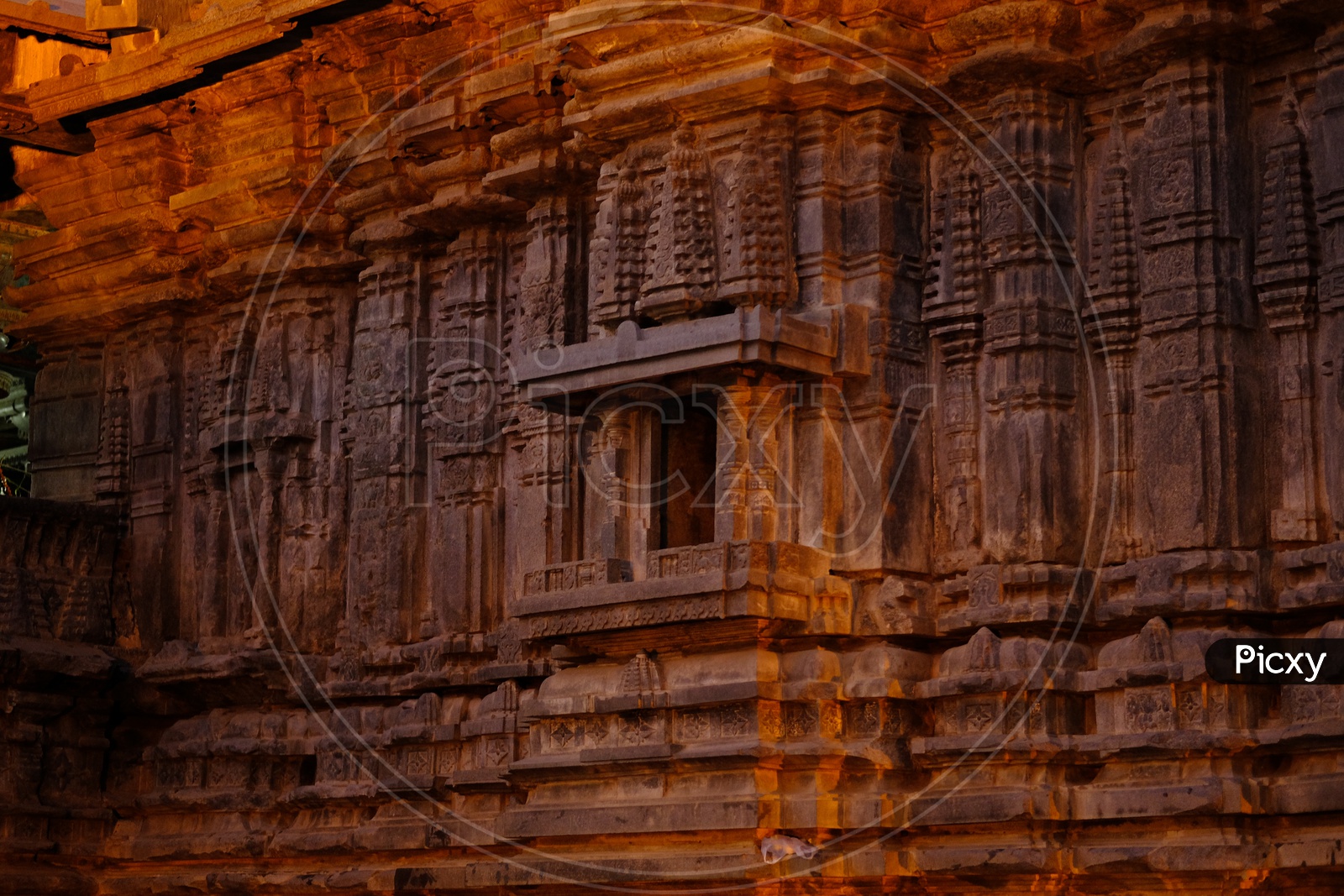 Architecture Of Ancient Hindu Temples With Carvings On temple Walls