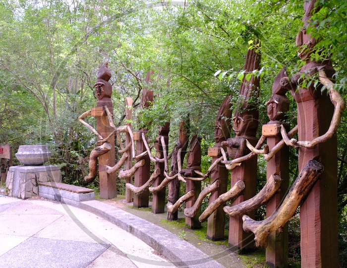 Wood Made Toys at Taroko National Park