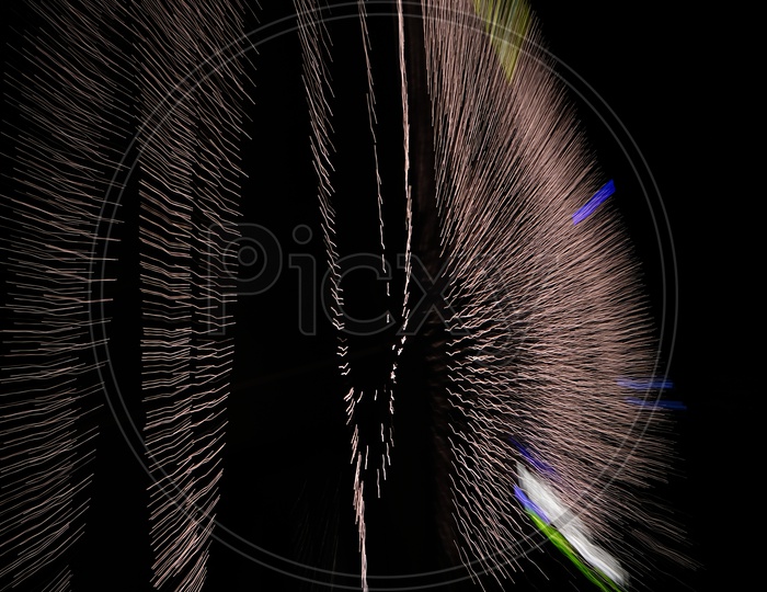 Image Of Patterns Of Led Light Bokeh Background Over A Black Background image-of-patterns-of-led-light-bokeh-background-over-a-black-background