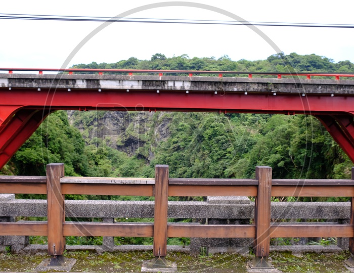 A Bridge way in Taroko National Park