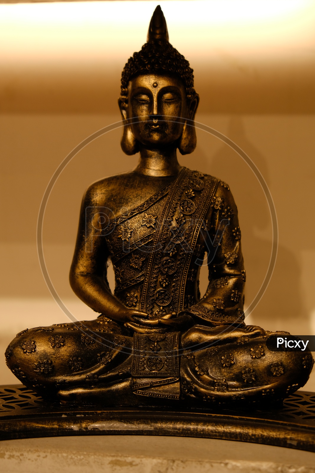 Gautham Buddha  Brass Idol In a House